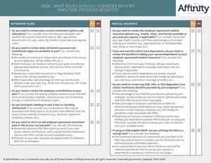 Employer-provided benefits checklist for open enrollment 2027